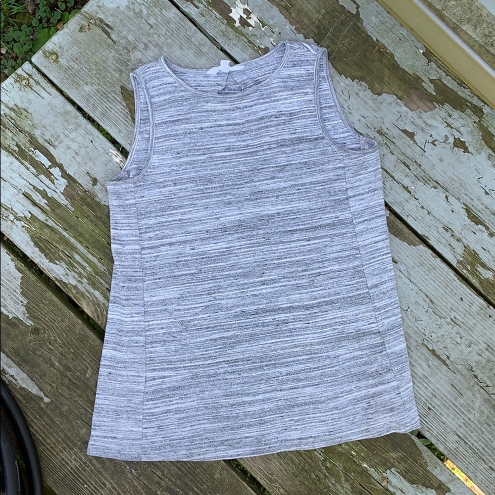 Athleta Grey Cotton Tank XS